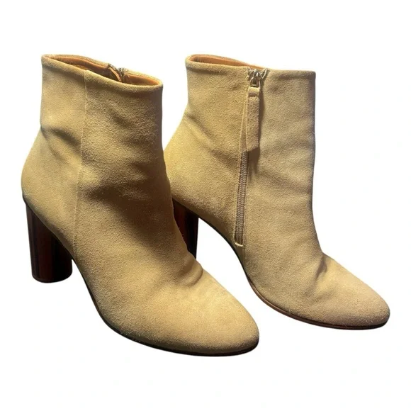 BOBBIES PARIS High-Heeled Suede Leather Ankle Boots - Picture 3 of 11